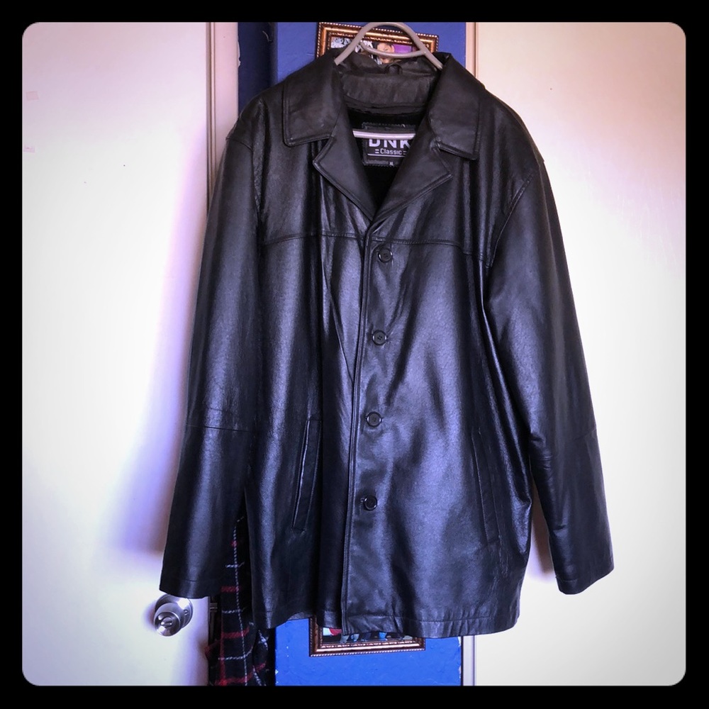 DNK CLASSIC LEATHER COAT